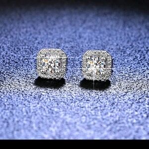 Elegant Silver Plated Stud Minimalist Earrings